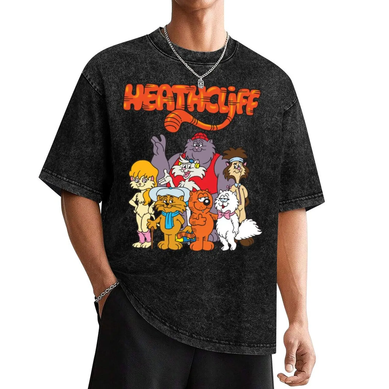 

Heathcliff T-Shirt T-Shirt rapper graphic tees Man t-shirt shirts graphic tee kawaii clothes mens t shirt