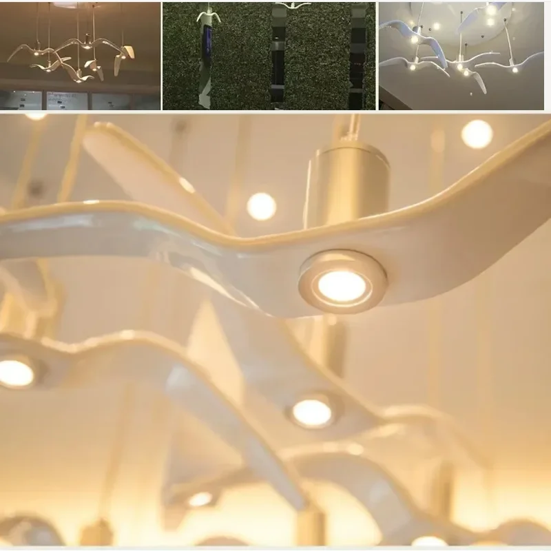 

Seagull Design Nordic pendant lamp Led Chandeliers For Bar/Kitchen Birds Chandelier Ceiling Luminaire Light Fixture