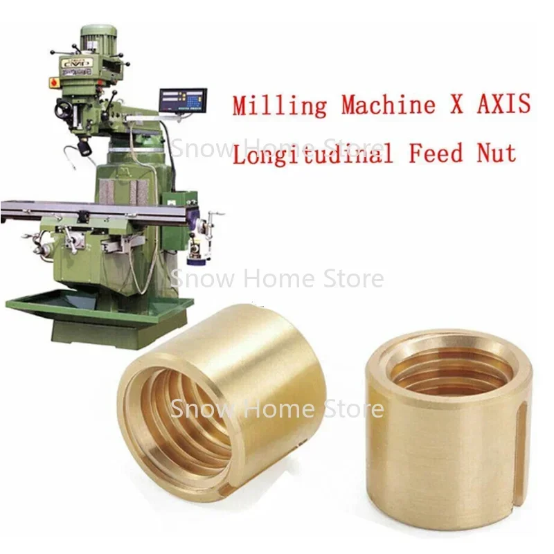 

2x High Quality Milling Machine Parts X AXIS Longitudinal Feed Nut J Head M1069-2 Fit BRIDGEPORT DURABLE Best Selling New