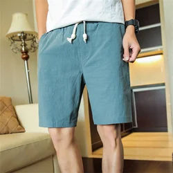 Pantalones cortos con cordón y bolsillo para hombre, ropa deportiva informal para entrenamiento de gimnasio, correr