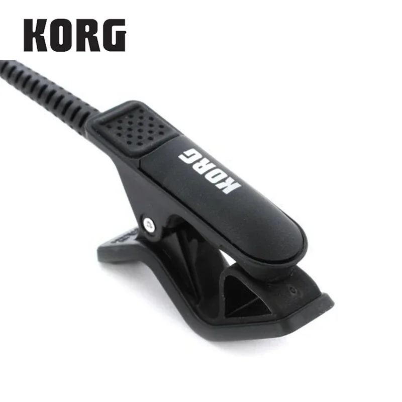 Korg CM300 mikrofon kontak jepit, mikrofon telepon genggam 1/4 "(Dia6.3mm) pria dan kabel perisai 5 kaki (1.5m)-putih/hitam/merah