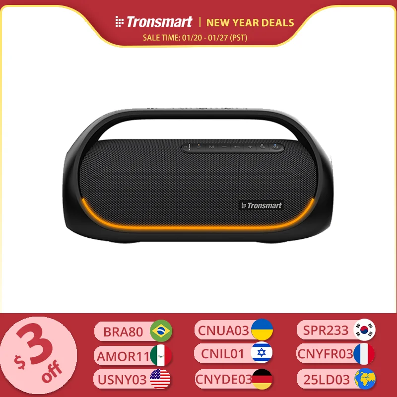 Tronsmart Bang Bluetooth-Lautsprecher, leistungsstarker Party-Lautsprecher mit verlustfreiem
