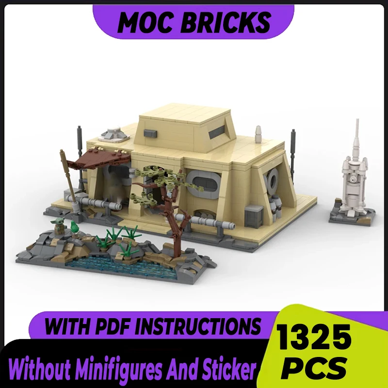 

Star Movie Model Moc Building Bricks Cabin Outside Desert City Technology Modular Blocks Gifts Christmas Toys DIY Sets Assembly