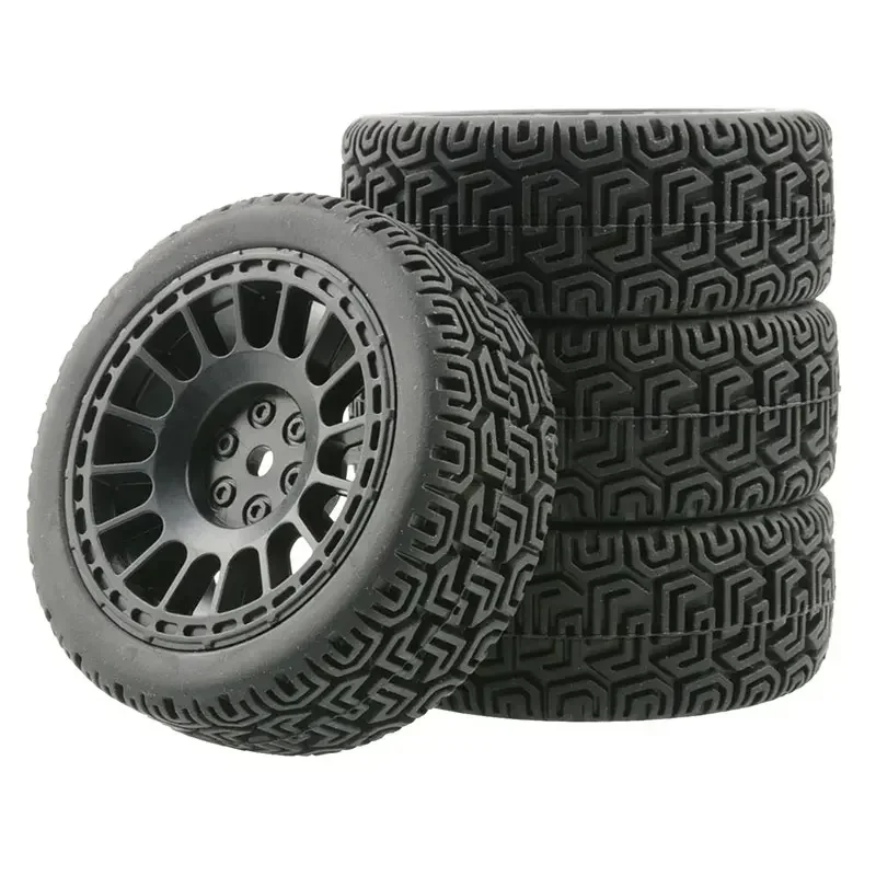 4pcs RC Car 66mm Rubber Tires for WLtoys 144001 and 1/18 1/16 1/10 RC Buggy Crawler on/Off Road Car Spare Parts Replacements image 2