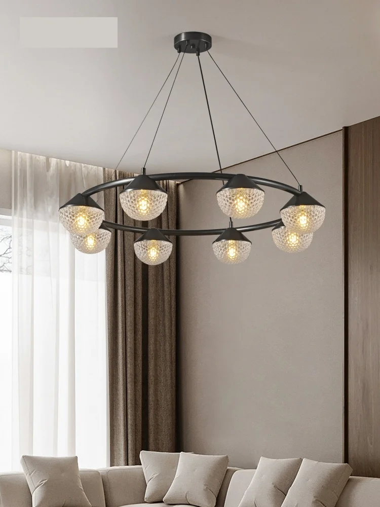 

Italian living room pendant light high-end feeling bedroom light simple and creative hall main light new lighting fixtures