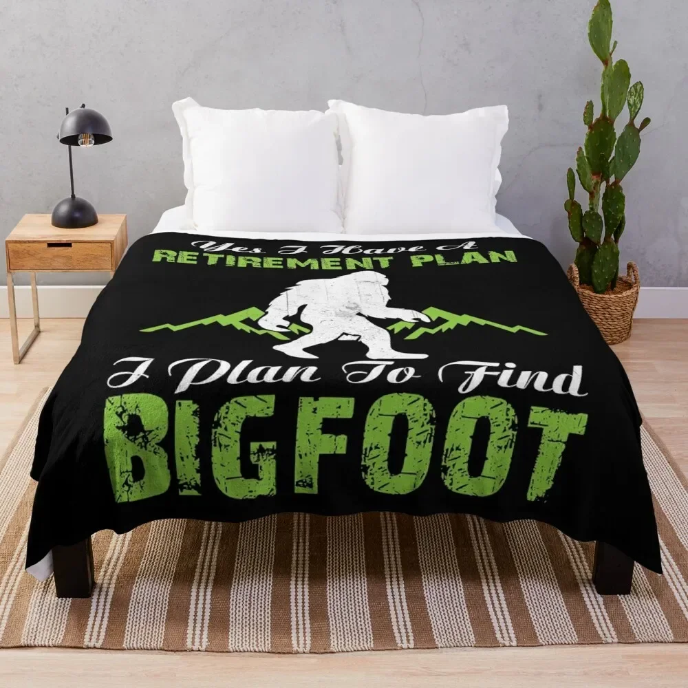 Bigfoot Sasquatch Gift Throw Blanket Furry Furrys anime Blankets