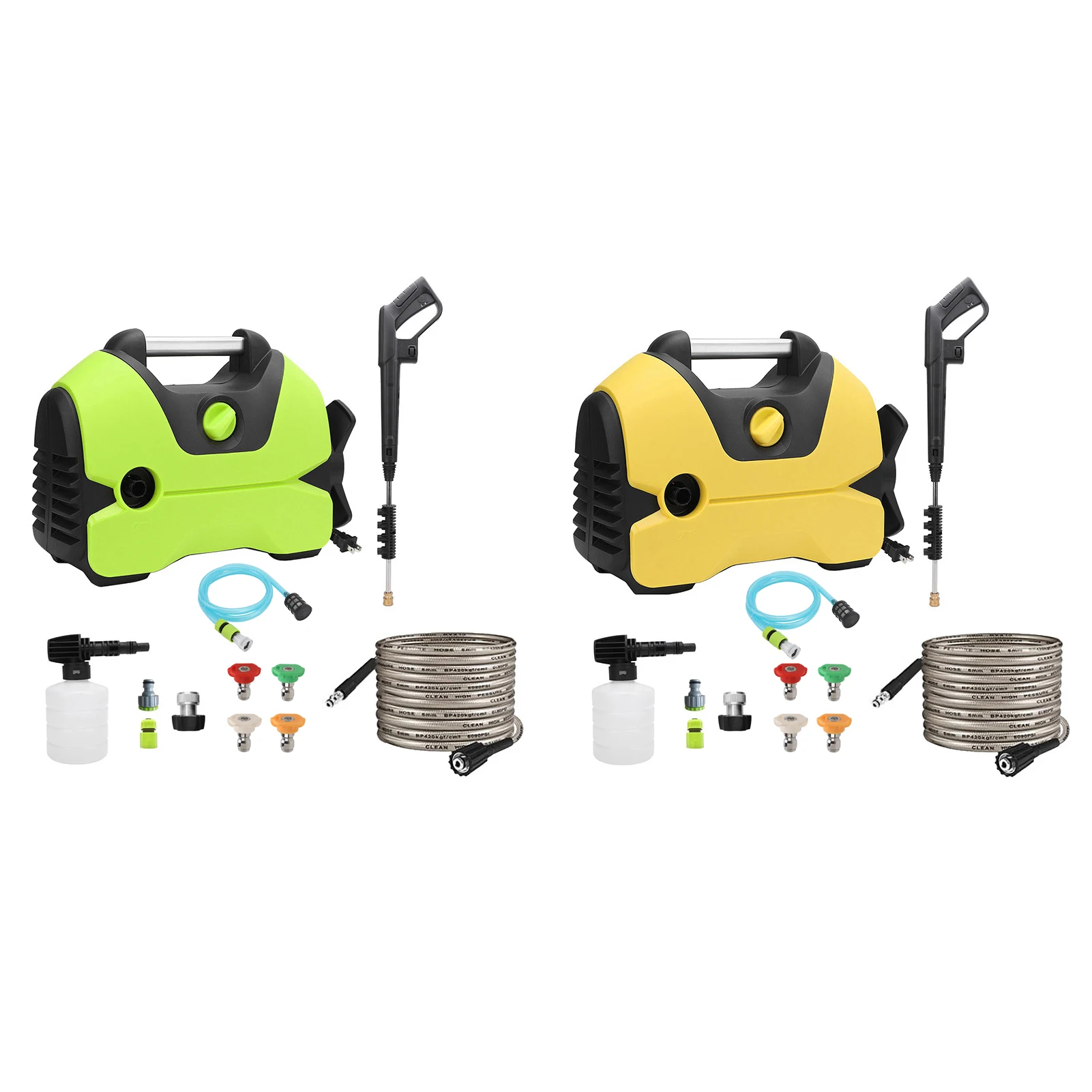 Electric Pressure Washer 2000PSI 1.2 GPM Car Power Washer 32ft Outlet Hose Easy To Use with Foam Cannon Nozzle for Car Cleaning