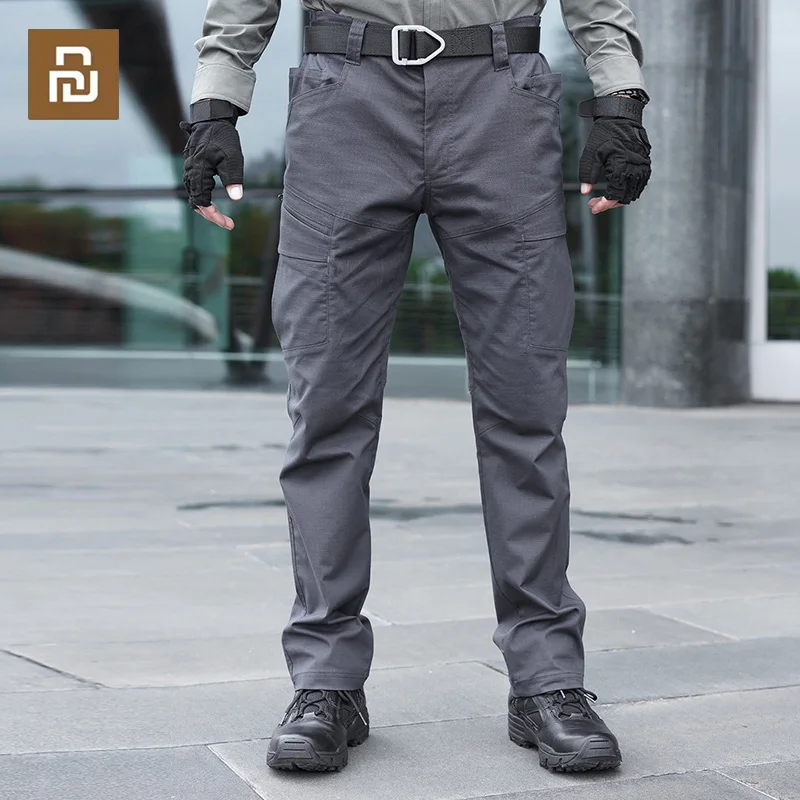 샤오미 Youpin 남성용 전술 바지, 멀티 포켓, 군사 전술 조거, 야외 발수 캐주얼 바지