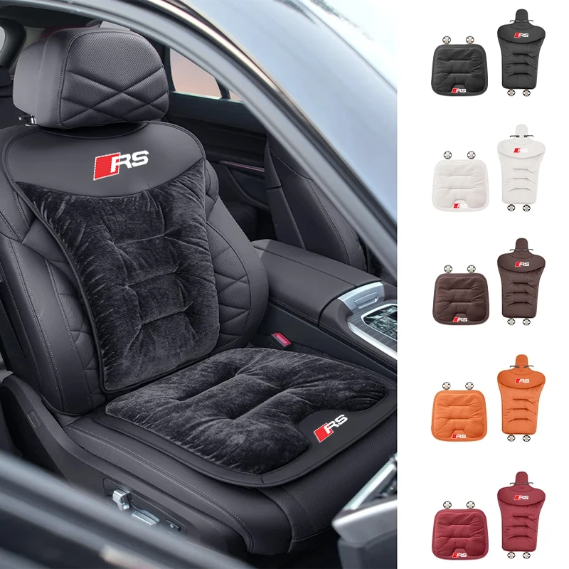 Car Seat Cover Winter Warm Rear Flannel Cushion Backrest For Audi Quattro A3 A4 A6 A5 Q5 A1 Q7 Q3 TT S1 SQ5 RSQ3 RSQ8 RS3 RS4 