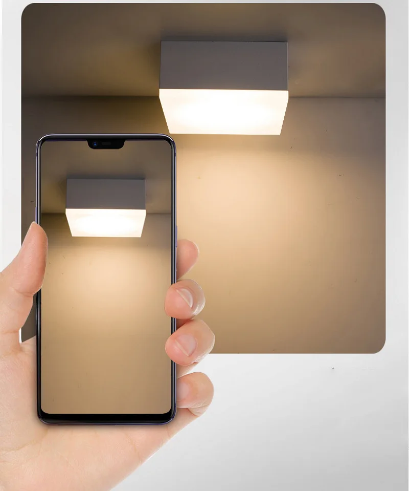 Faretto da incasso a soffitto a cubo a LED ultrasottile montato su superficie 5W 10W 12W faretto quadrato illuminazione interna per soggiorno cucina di casa