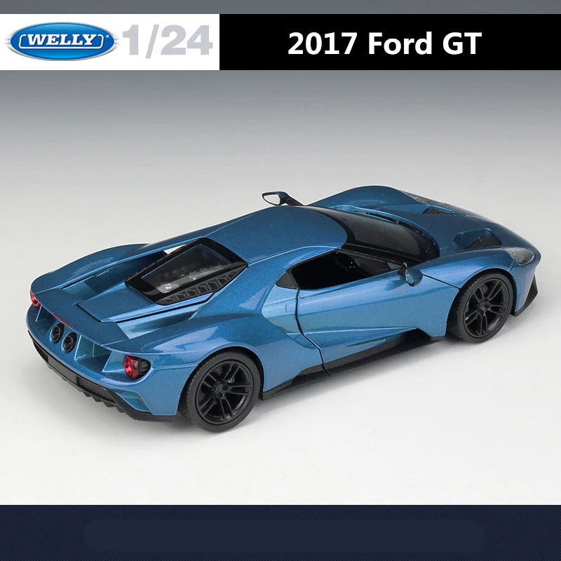 WELLY 1:24 Ford GT 2017 Alloy Sports Car Model Diecast Metal Toy Vehicle Car Model High Simulation Collection Children Toy Gifts