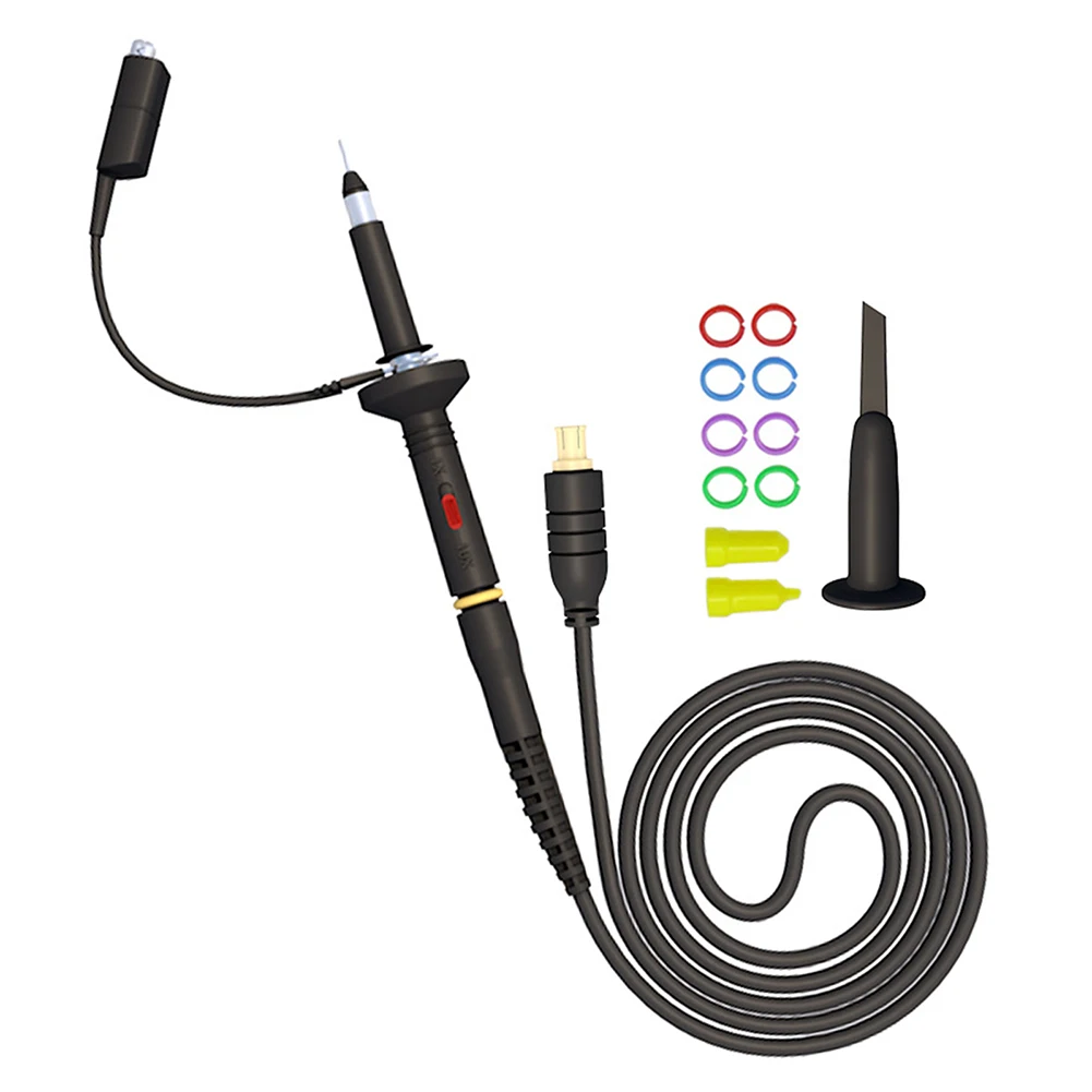 1set MCX Oscilloscope Probe MCX-B Oscilloscope Probe 60MHz 1X 10X Clip For Portable Oscilloscope Probe