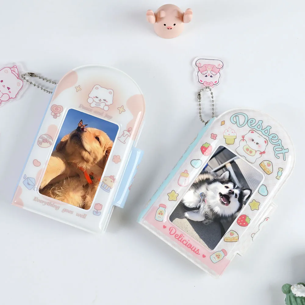 Quadrado oco foto álbum, Cartoon álbuns, foto Photocard titular, coleção livro, armazenamento Photocard