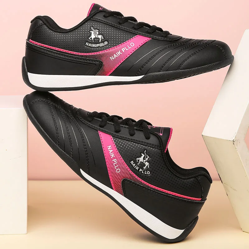 Naik Pllo-zapatillas de deporte blancas para mujer, zapatos informales de cuero, impermeables, antideslizantes, para correr, para primavera y verano, 2024