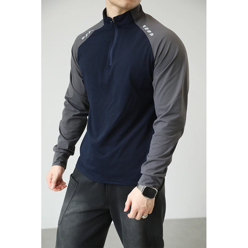 ملابس رياضية للياقة البدنية سريعة الجفاف للرجال - تي شيرت سريع الجفاف لركوب الدراجات في الهواء الطلق واللياقة البدنية بأكمام طويلة #3