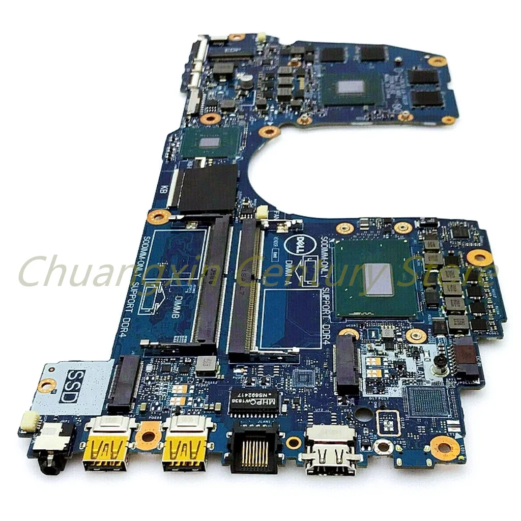 Imagem -03 - Placa-mãe Portátil Adequado para Dell Dell g3 3579 3779 Cal53 La-f611p I58300h I79750h Cpu Gtx1050 1050ti 4gb Gpu 100 Testado