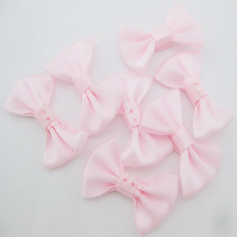 Picture 4: 50Pcs Blank Satin Ribbon Bows About 35MM Decorative Craft Apparel Ornament Hats Accessories