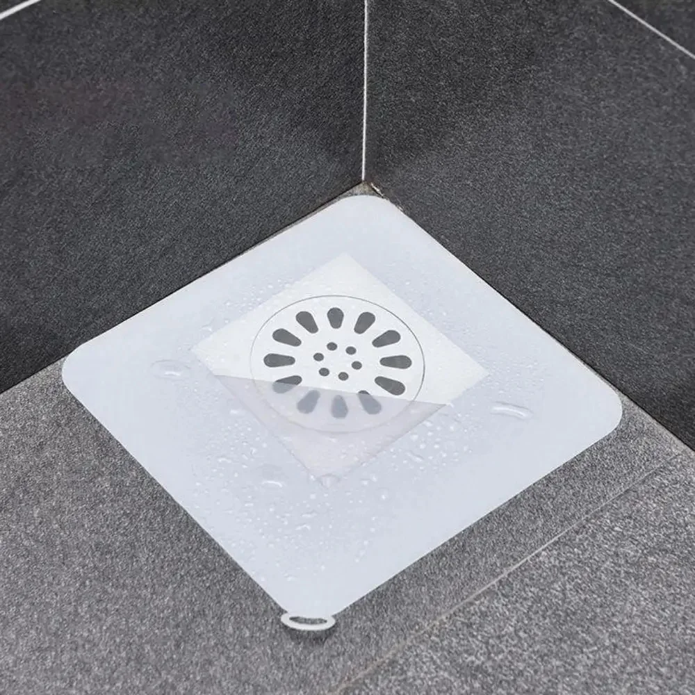 Universal Floor Drain Anti-smell Cover Transparent Silicone Floor Drain Pad For Kitchen Bathroom Insect-proof Sealing Cover