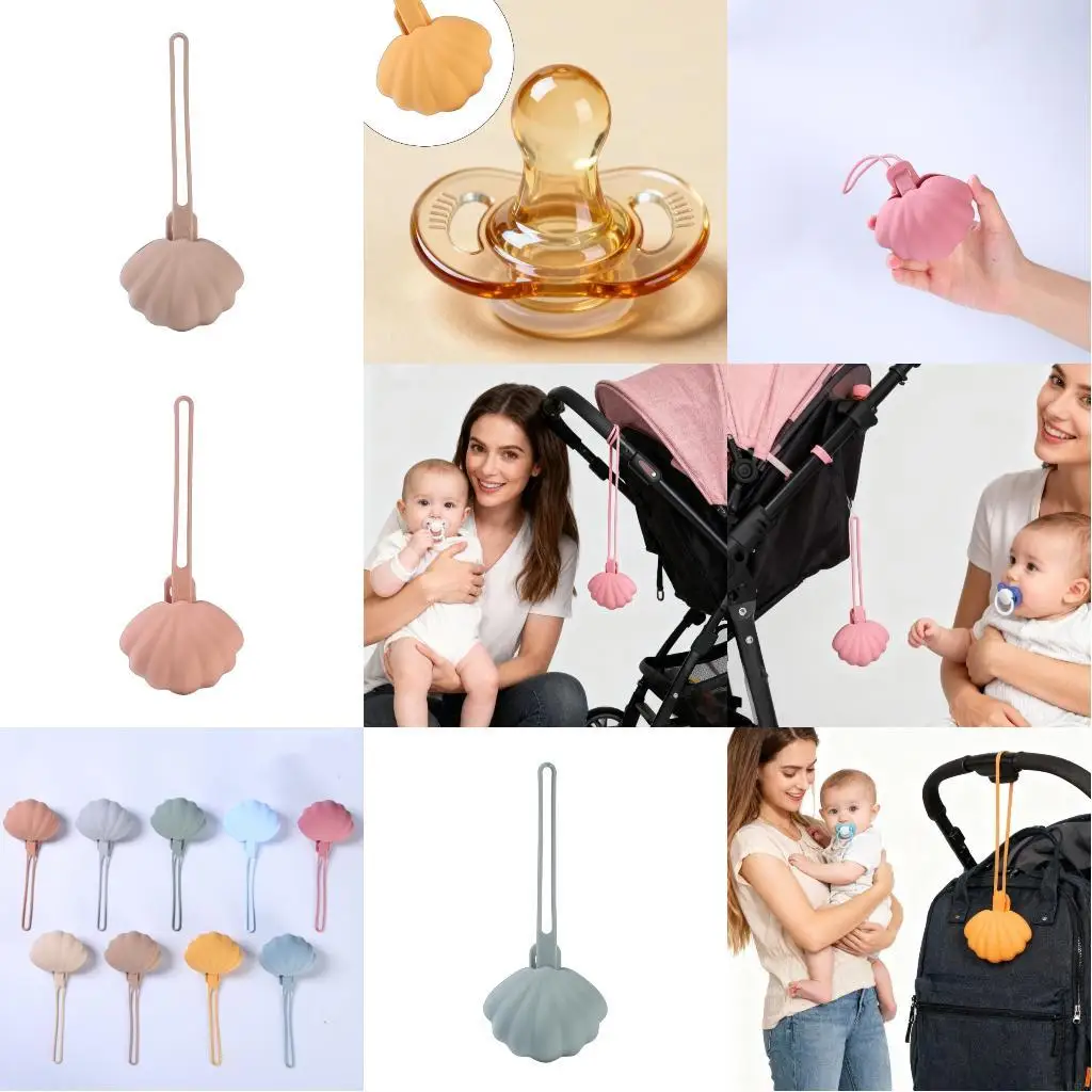 

Compact Silicone Pacifier Storage Case Bag Shell Portable Organiser Box L8RB