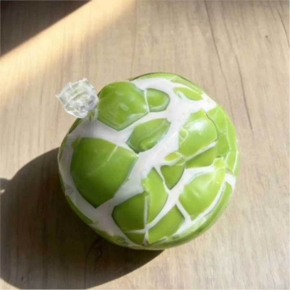 Green Grape Design Wax Cracking Squeeze Toy Crispy Feel Crackable Texture Crispy Stress Balls Soft TPR Handmade Craft
