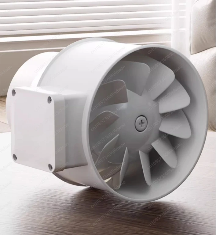 Duct booster fan Kitchen fan 8 inch remote control powerful silent speed regulating ventilation fan Industrial exhaust fan