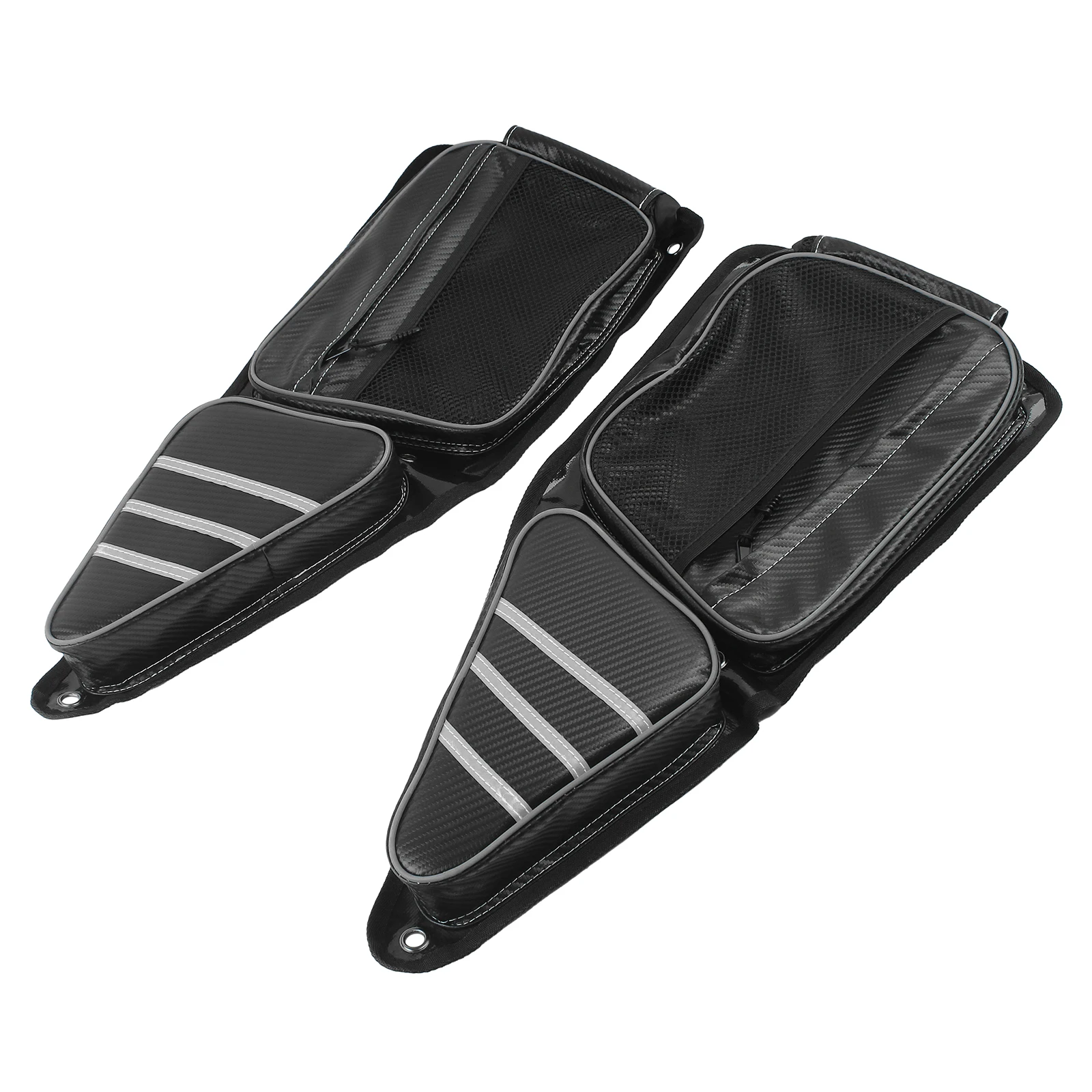 Heavy Duty Black Front Side Door Storage Knee Pad Bag for UTV Polaris RZR XP 1000 900 S Left & Right For 2014-2018
