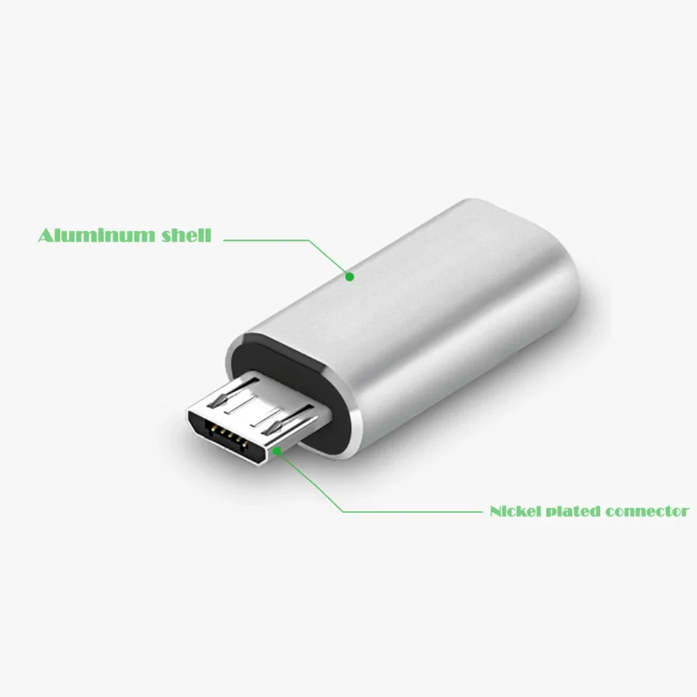 نوع C أنثى إلى مايكرو USB ذكر محول كابل شحن سريع موصل لسامسونج هواوي Xiaomi الهاتف