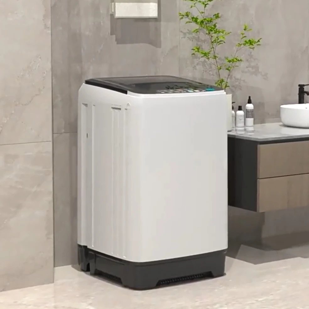 Compact Top Load Washer Dryer Fully Automatic Small Household Washing Machine for Rental Home Dorm
