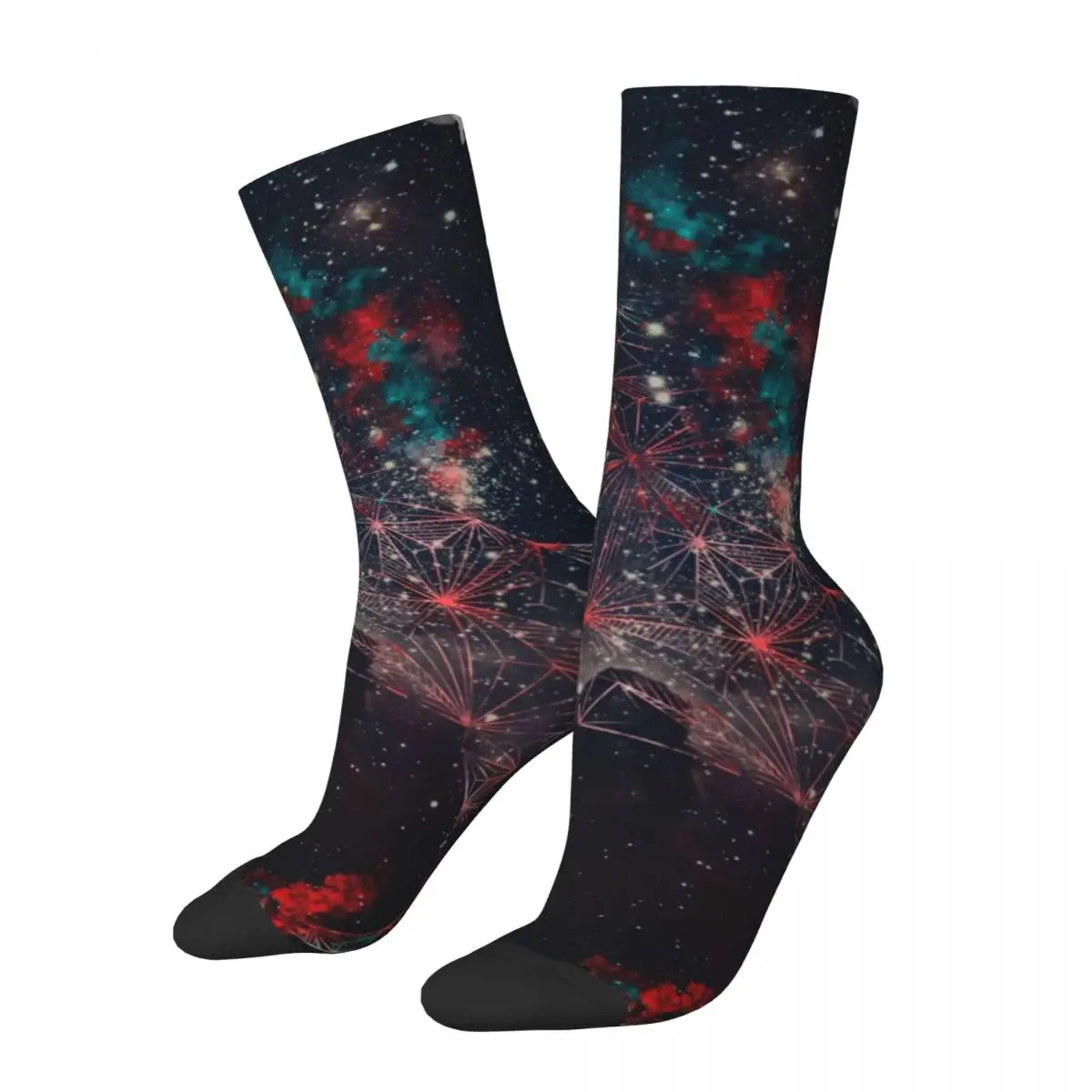 Galaxy Unicorn Socks Celestial Horse Casual Stockings Girls Medium Soft Climbing Socks Autumn Graphic Anti Sweat Socks