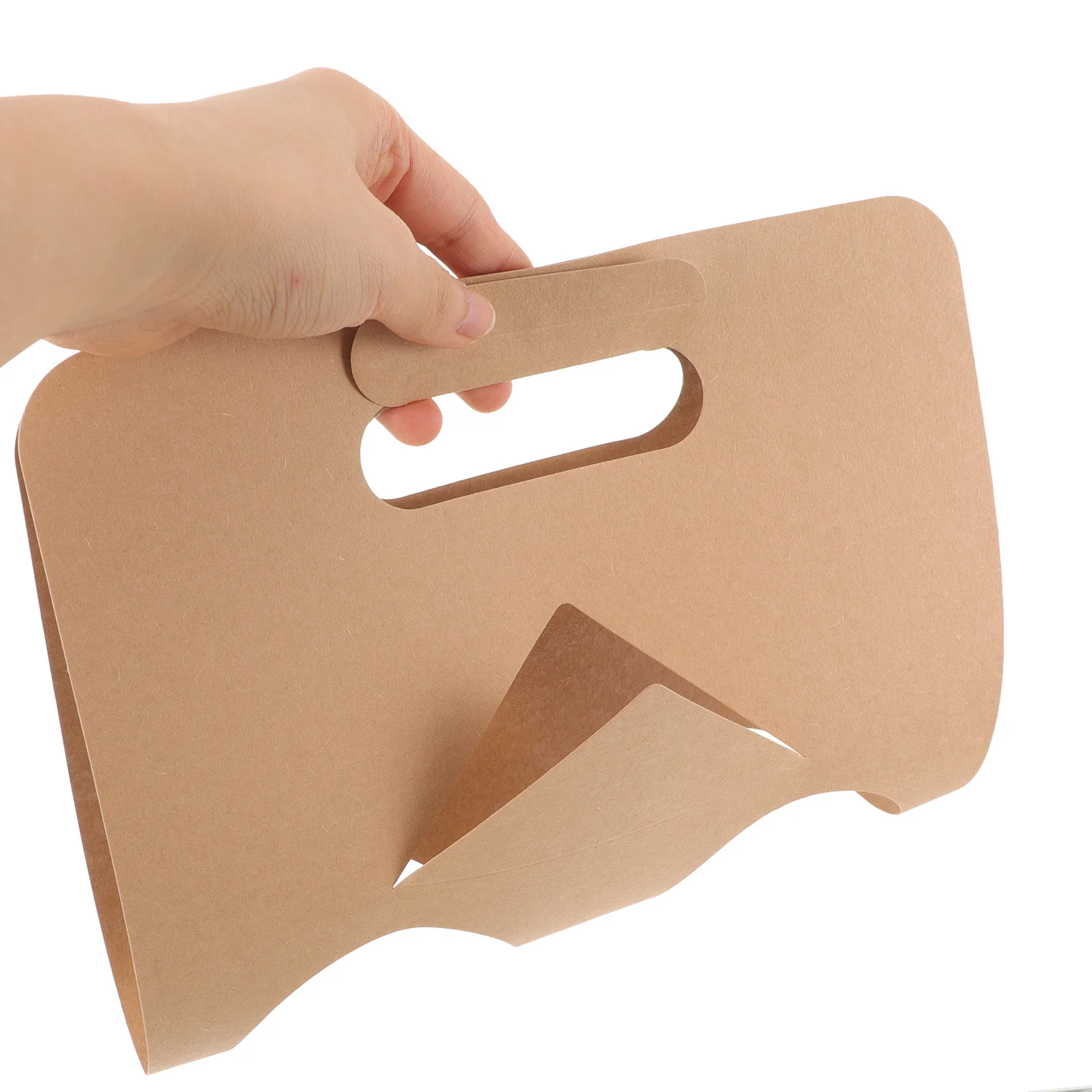 

50Pcs Paper Milk Tea Cup Holder Drink Carrier Tray Coffee Carrier Drink Cup Holder for Takeout Beverage Takeout Accessory
