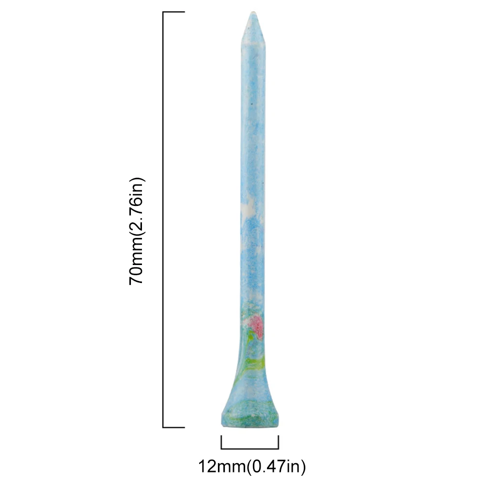 50 قطعة الخشب جولف تيز كرة جولف الأظافر تيز أكثر استقرار جولف التدريب الكرة المحملة الملونة كرة جولف حامل تيز إكسسوارات الغولف