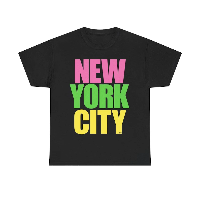 Glee New York City T-shirt Graphic Neck Short Sleeve Oversized Unisex Print T-shirts for Men Women Fashion high quality Couples