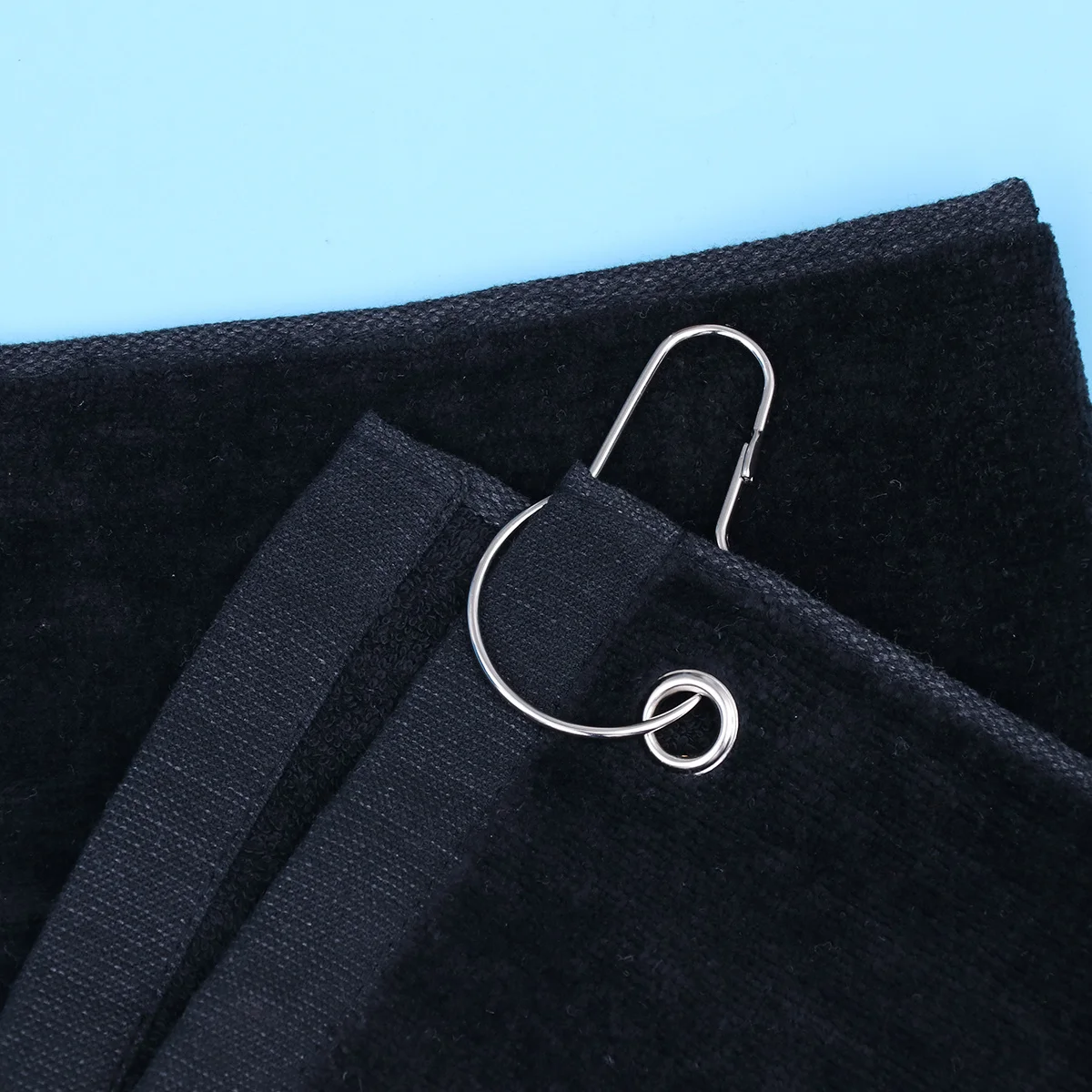 

3pcs Cotton Sports Towel With Hook For Golf Clubs Heads Grips Balls Cleaning High Absorption Breathable Outdoor Travel