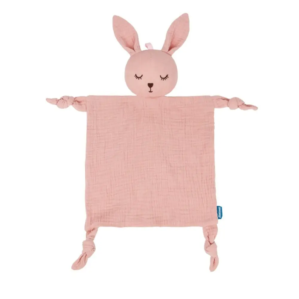 Soft Baby Cotton Gauze Blanket Cartoon Sensory Toy Comforter Saliva Scarf Rabbit Ears Cute Doll Soothe Appease Towel