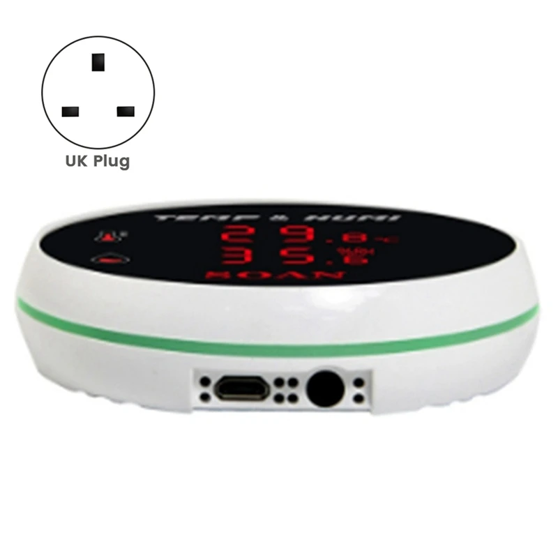 Sensor de temperatura Wifi Tuya, sonda externa, Monitor remoto, alarma, termómetro interior, Detector, aplicación Smart Life, enchufe del Reino Unido