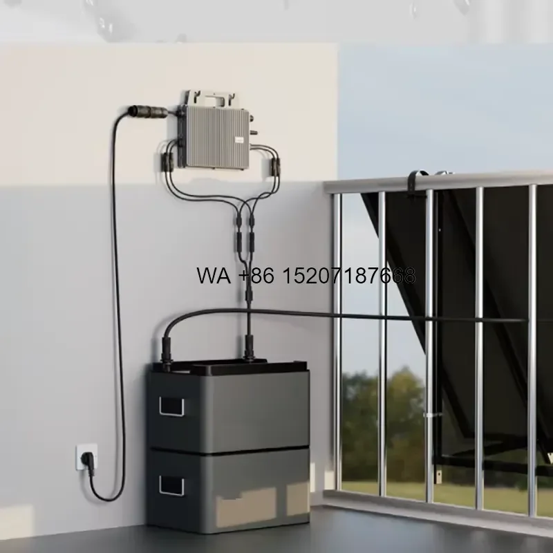 Wmwmnu Smart Three Phase Single Channel 200A Solar Micro Inverter Plug and Play for Balcony Setup