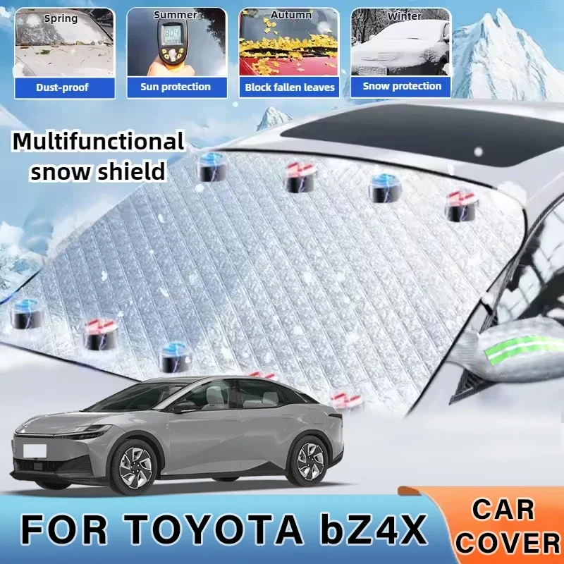 

Thickened Car Now Sunshade Windshield Cover With 5/9 Magnets UV Protection Anti Snow Sunlight For Front Windsh for TOYOTA BZ4X