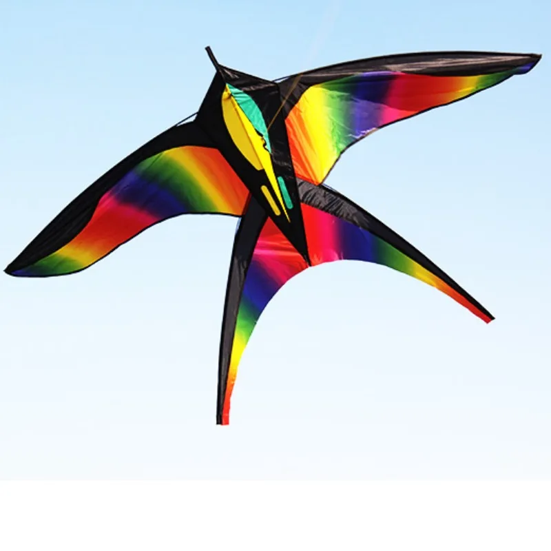 Rainbow Color Changing Swallow Breeze Easy Flying Swallow Adult Children Novice Beginner Bird Kite