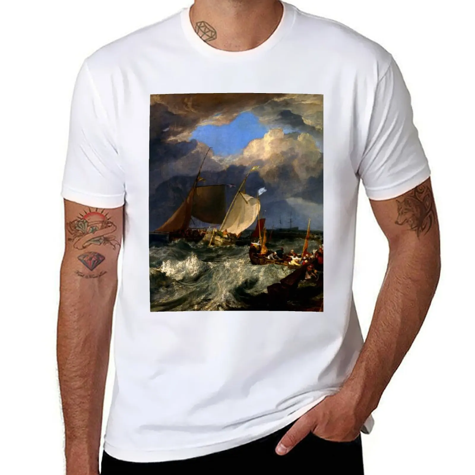 

Joseph Mallord William Turner Calais Pier T-Shirt t shirts with prints man graphic t shirt t shirt personalised T-shirt
