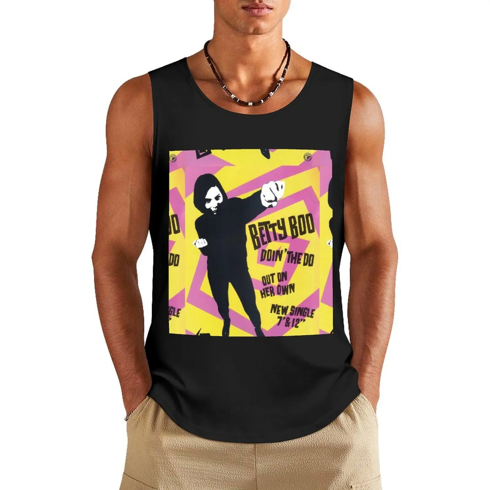 

Betty Boo Doin The Do Tank Top t-shirt Men's anime top men clothing