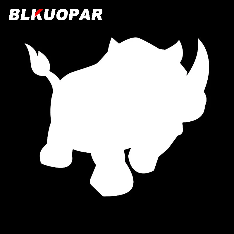 BLKUOPAR Rhino Car Stickers Sunscreen Waterproof Scratch-Proof Fashionable Decals Vinyl Personality Creative JDM Car Styling