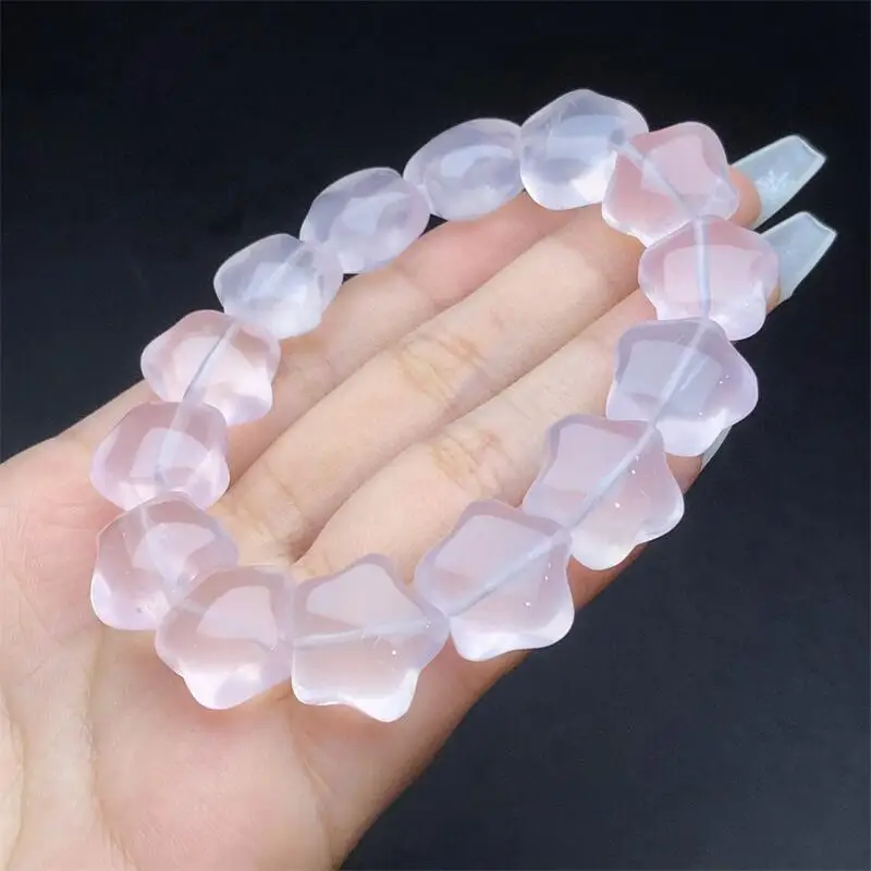 

Natural rose quartz star Bracelet Women Fashion Reiki Healing Fengshui Energy Gemstone Holiday Gift 1PCS
