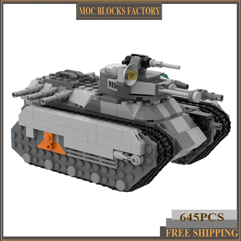 

Популярная модель военной игры Moc, строительные кирпичи, Basilisk Battlefield, танк, технологические блоки, подарок, рождественские игрушки, наборы «сделай сам», сборка