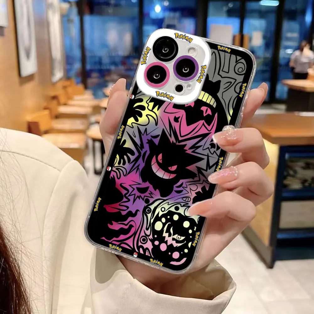 Capa Transparente P-Pokemon G-Gengar para Xiaomi Redmi Note 15 14 13 12 11 11T 11S 10 9 10S 9S 8 Pro Max Plus Capa de TPU