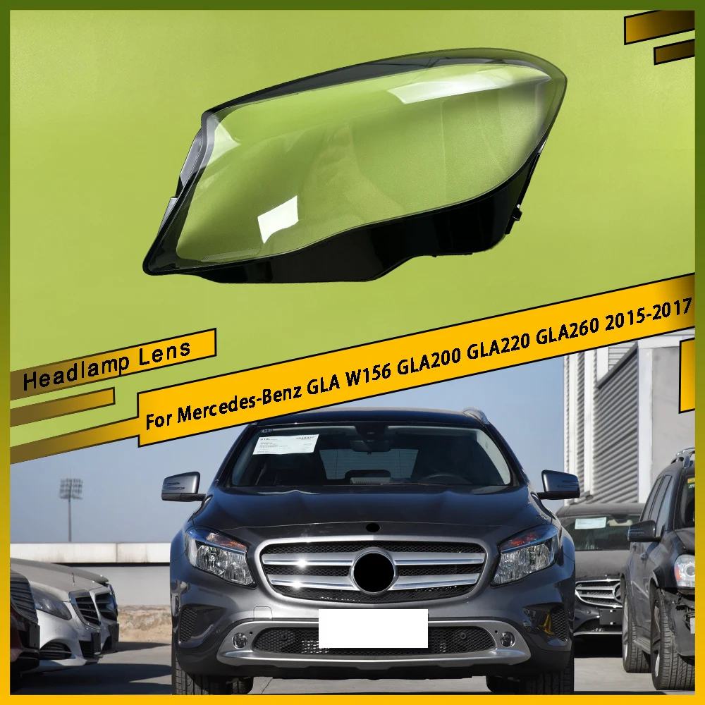 

Аксессуары, прозрачный материал ПК, фары, лампа, стеклянный корпус для Mercedes-Benz GLA W156 GLA200 GLA220 GLA260 2015 2016 2017