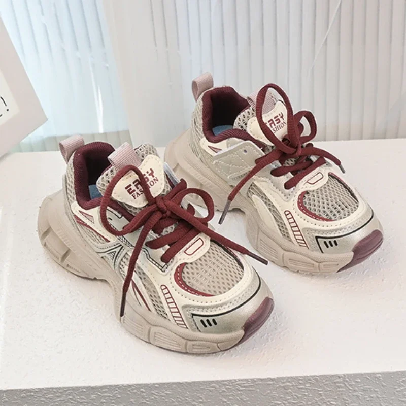 

Kids Basketball Shoes Classic Children's Sneakers Boy School Fashion Versatile Girls Causal Running Sneakers Unisex Breathable