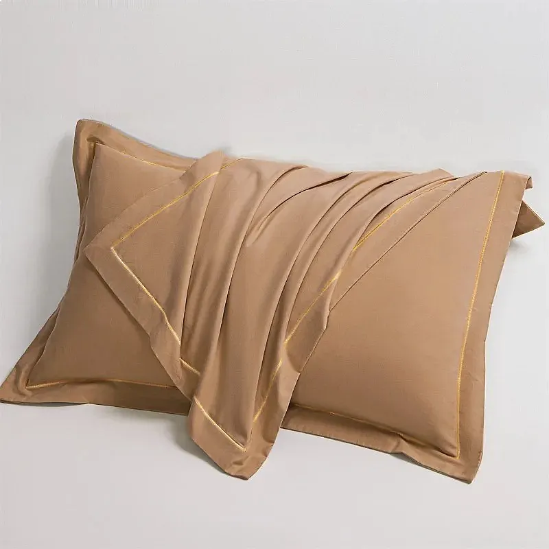 Egyptian Cotton Pillowcase High Quality Long Staple Cotton Pillow Cover Silky Skin Friendly Pure Cotton