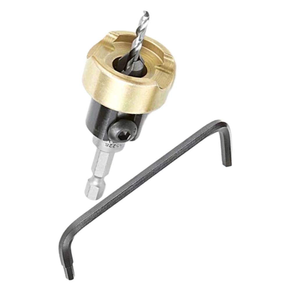 

Easy To Use Adjustable Countersink Bit 3/8x3/32x1/4 Countersink Adjustable Depth-stop Anti-clogging Chip Evacuation Design