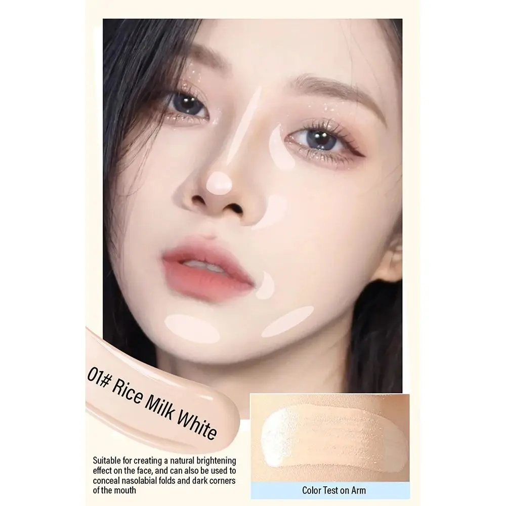 1 szt. Nowy korektor w pisaku PIPL, rozjaśniający, nawilżający, płynny makijaż, zakrywający blizny potrądzikowe, rozświetlacz w sztyfcie.