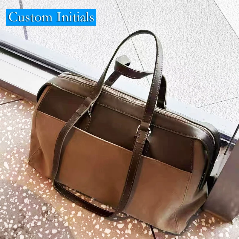 Custom Initials Boston Pillow Bags For Women Luxury Designer Handbag Purses 2025 New In With Canvas Top Handle Underarm Shoulder